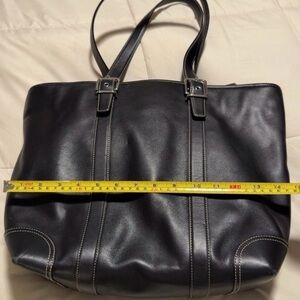 Coach Black Leather women’s Laptop Bag